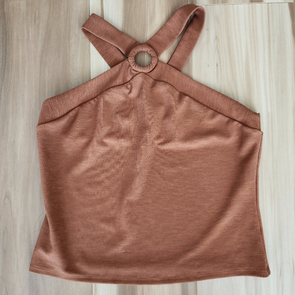Dynamite Burnt Orange Vintage Style Halter